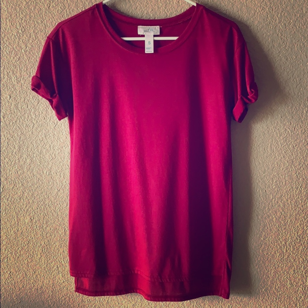 Maroon shirt